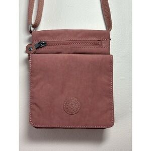 Kipling‎ Eldorado Crossbody Bag Mini Nylon Bag Dusty Rose 6x7.5"